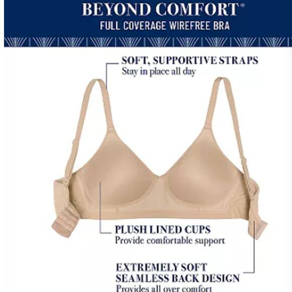 Vanity Fair Beyond Comfort Full Coverage Wireless Size 40DD - Picture 6 of 10